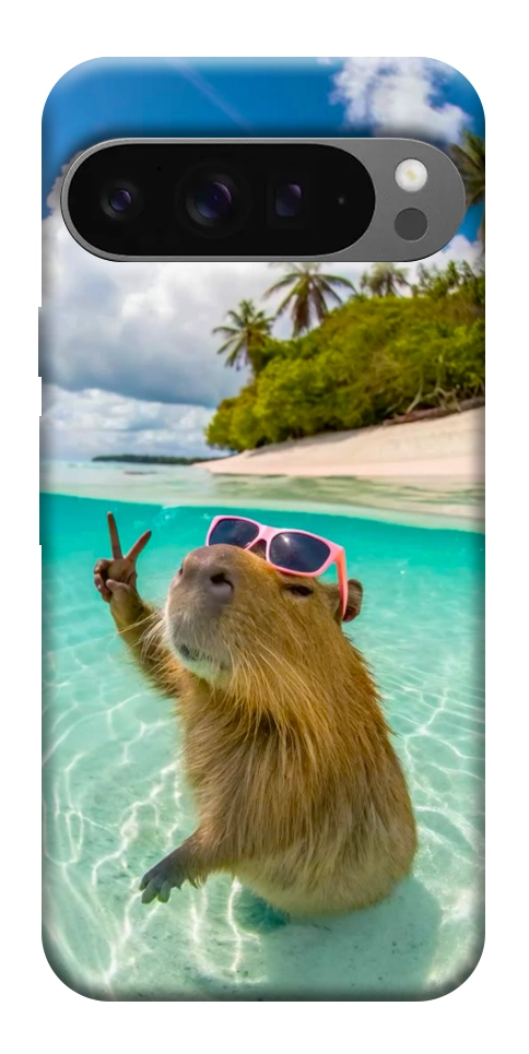 Чохол Сapybara vacation для Google Pixel 10 Pro XL