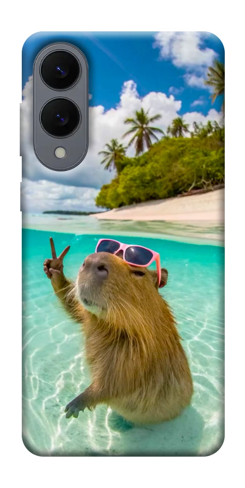 Чохол Сapybara vacation для Galaxy S25 Edge