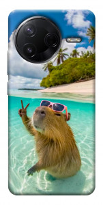 Чохол Сapybara vacation для Xiaomi Poco F7 Pro