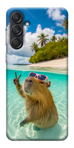 Чехол Сapybara vacation для Galaxy M55