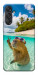 Чехол Сapybara vacation для Galaxy M55