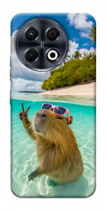 Чехол Сapybara vacation для TECNO Spark 30 Pro (KL7)