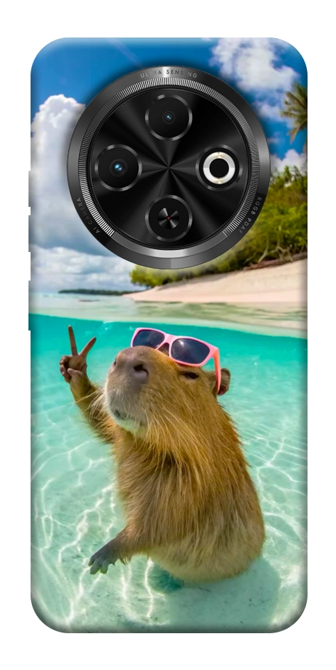 Чохол Сapybara vacation для TECNO Spark 30C (KL5n)