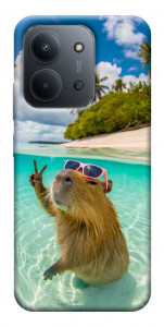 Чехол Сapybara vacation для Xiaomi Redmi 15C (Europe version)