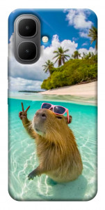 Чехол Сapybara vacation для Infinix Smart 10