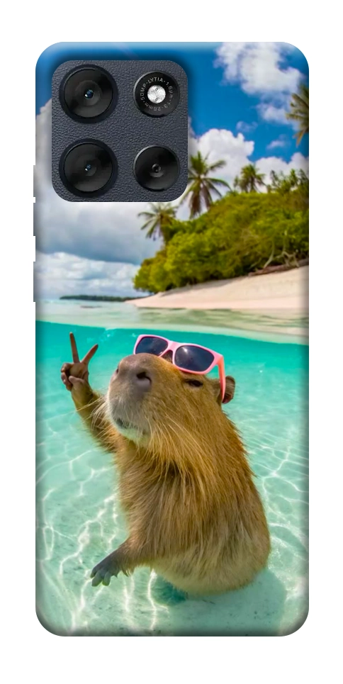 Чехол Сapybara vacation для Motorola Moto G56 5G