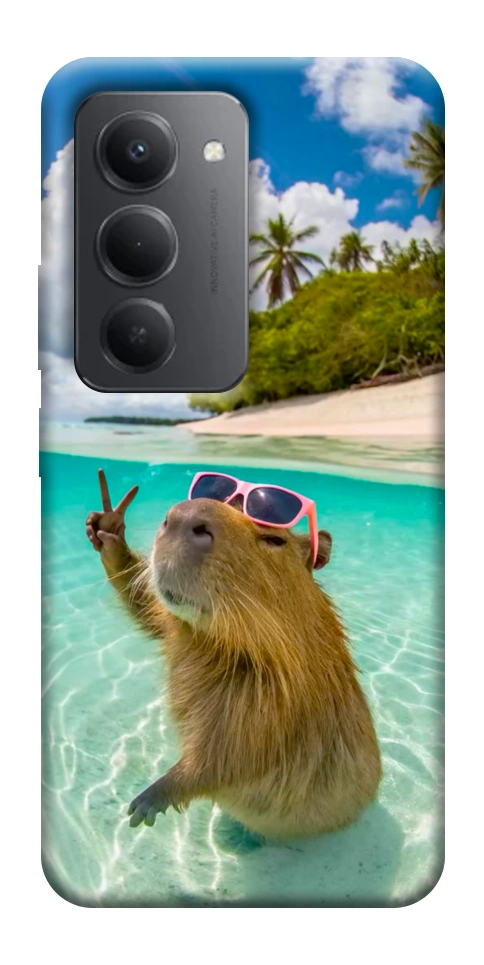Чехол Сapybara vacation для Xiaomi Redmi 15 (Global)