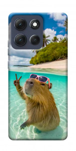 Чохол Сapybara vacation для Motorola Moto G86 Power