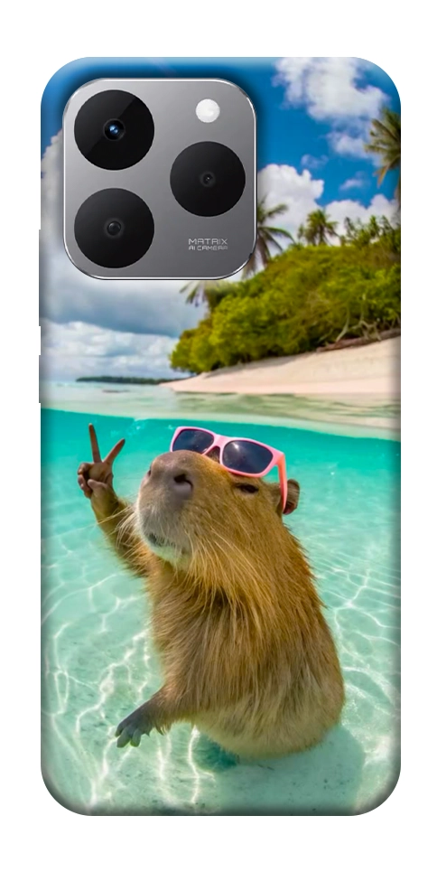 Чохол Сapybara vacation для Realme 15T