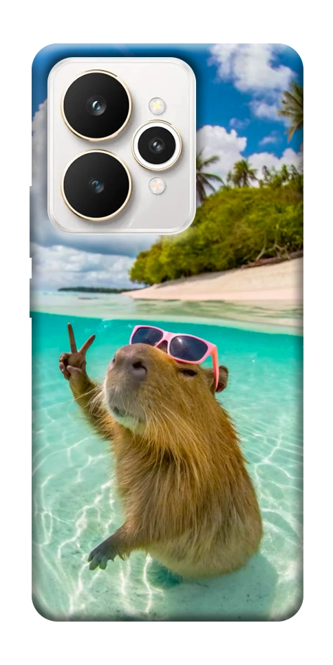Чехол Сapybara vacation для Realme 15