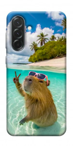 Чехол Сapybara vacation для Galaxy A37 5G