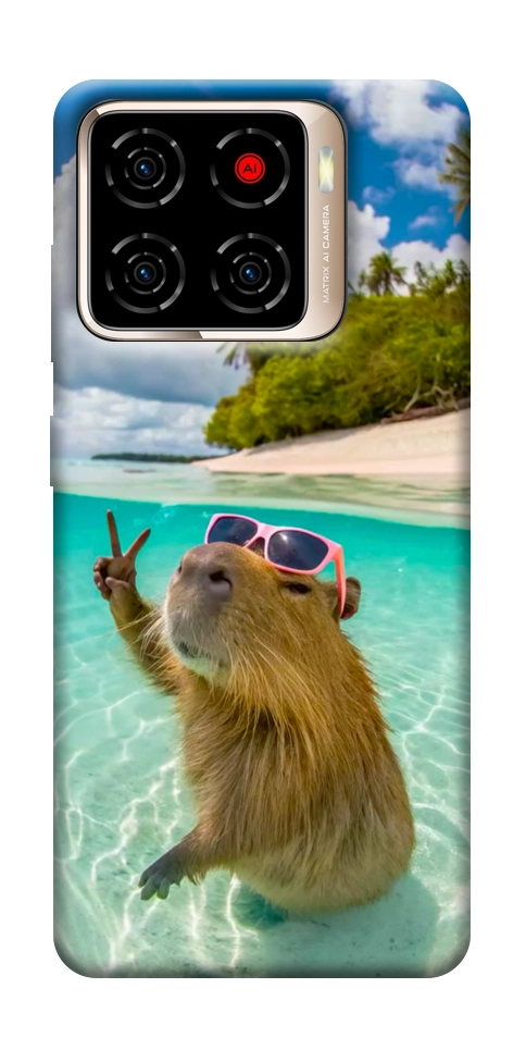 Чехол Сapybara vacation для ZTE Blade A56