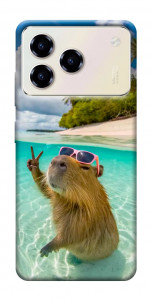 Чохол Сapybara vacation для ZTE Blade A76 4G