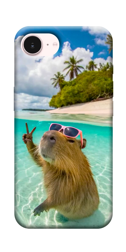 Чехол Сapybara vacation для iPhone 17e