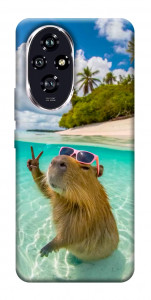 Чохол Сapybara vacation для Huawei Honor 200
