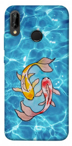 Чохол Koi fish для Huawei P20 Lite