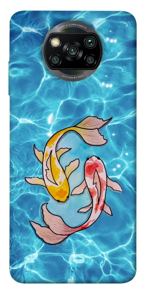 Чехол Koi fish для Xiaomi Poco X3 NFC