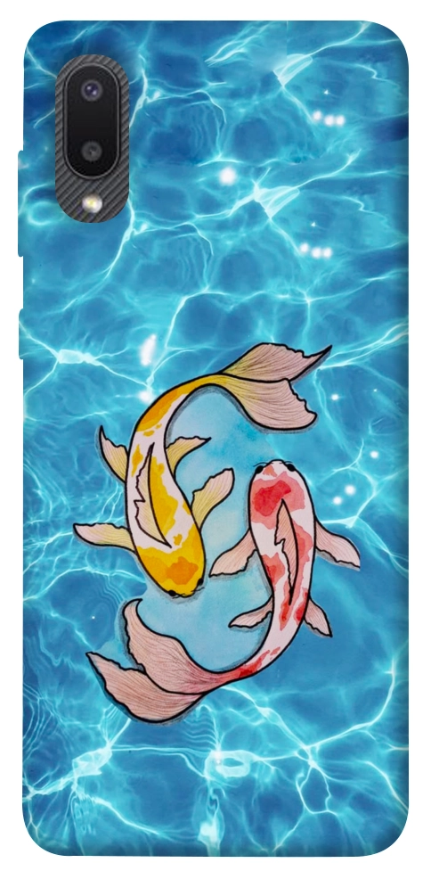Чохол Koi fish для Galaxy A02