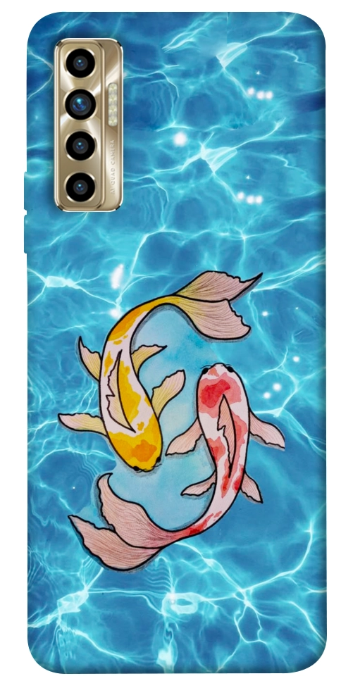 Чохол Koi fish для TECNO Camon 17P