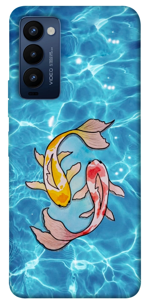Чохол Koi fish для TECNO Camon 18