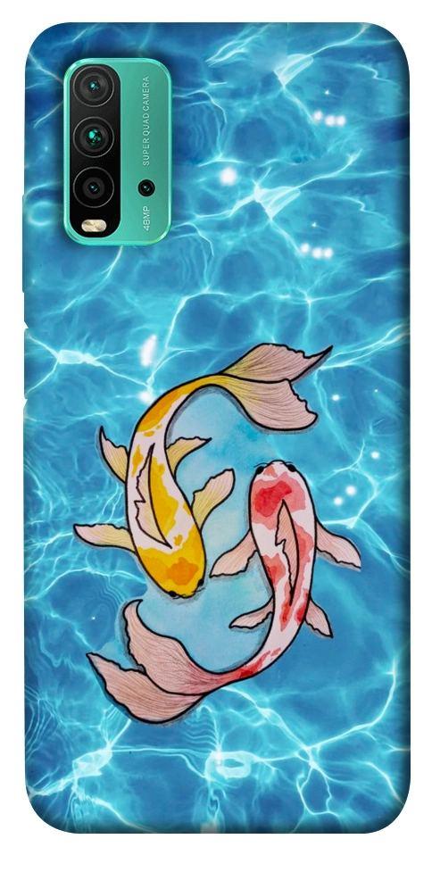 Чохол Koi fish для Xiaomi Redmi Note 9 4G