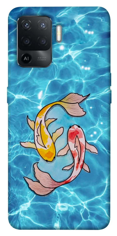 Чехол Koi fish для Oppo Reno 5 Lite