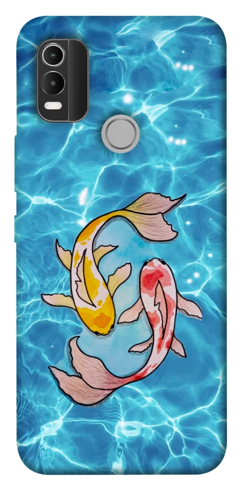 Чохол Koi fish для Nokia C21 Plus