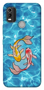 Чохол Koi fish для Nokia C21 Plus
