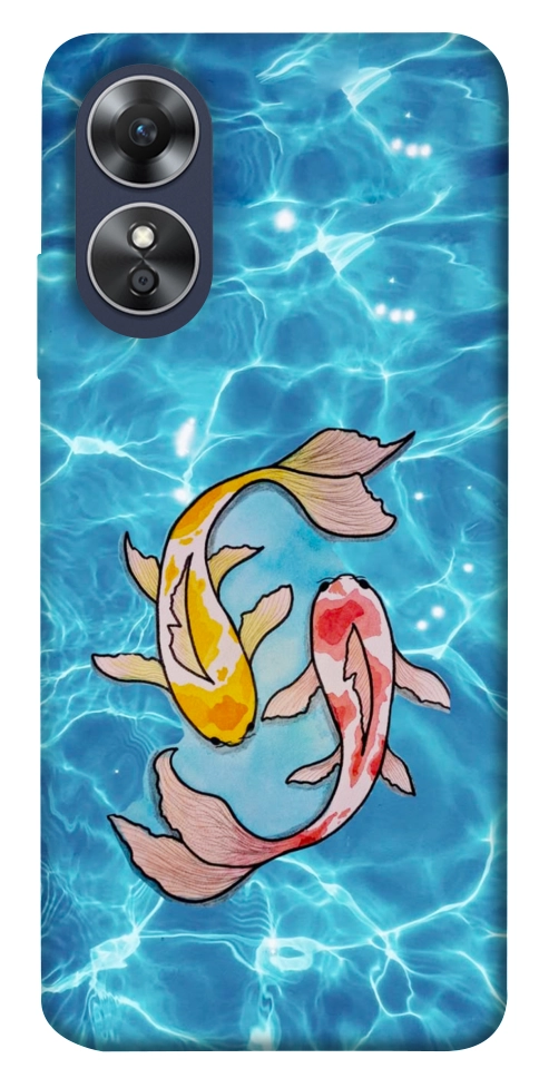 Чохол Koi fish для Oppo A17