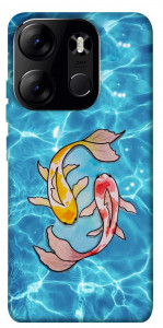 Чохол Koi fish для Tecno Spark Go 2023