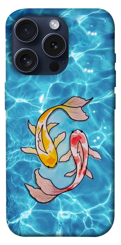 Чехол Koi fish для iPhone 15 Pro