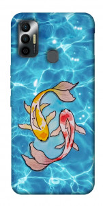 Чохол Koi fish для TECNO Spark 7