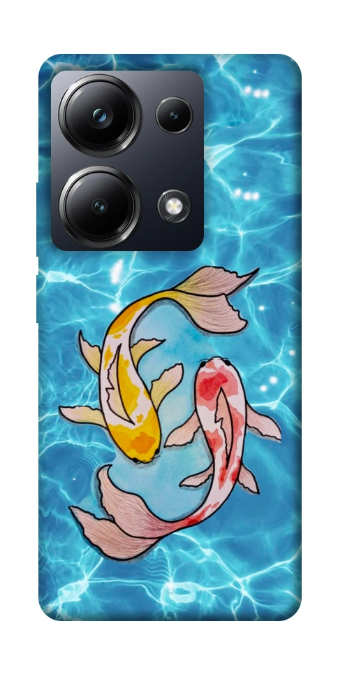 Чехол Koi fish для Xiaomi Poco M6 Pro 4G