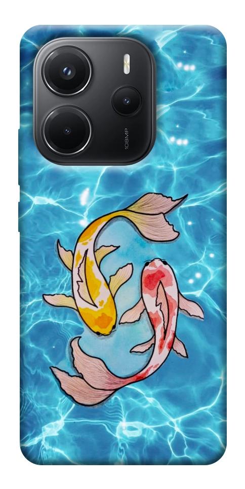 Чехол Koi fish для Xiaomi Redmi Note 14 4G (Int. version)