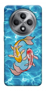 Чехол Koi fish для Oppo Reno 12 F 4G