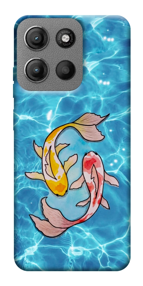 Чехол Koi fish для Motorola Moto G15 4G