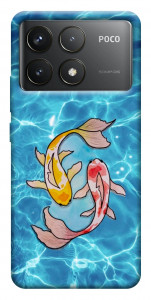 Чехол Koi fish для Xiaomi Poco F6 Pro