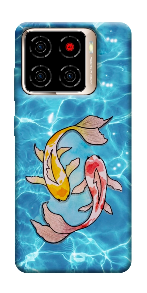 Чехол Koi fish для ZTE Blade A56