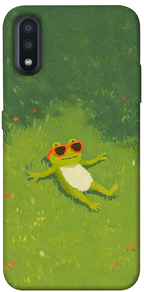 Чехол Лягушачий chill для Galaxy A01