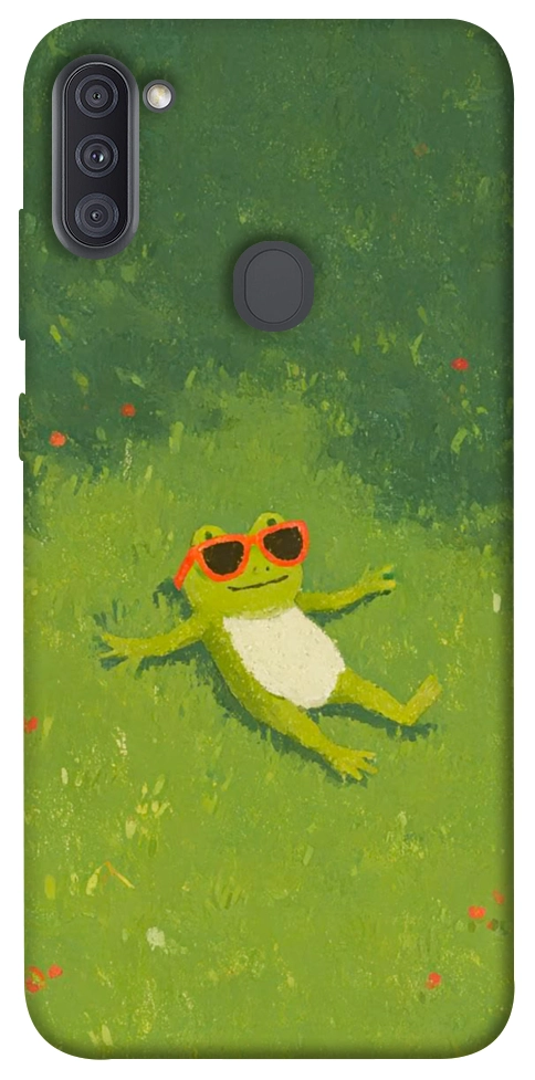Чехол Лягушачий chill для Galaxy A11 (2020)
