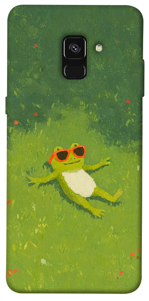 Чехол Лягушачий chill для Galaxy A8 (2018)
