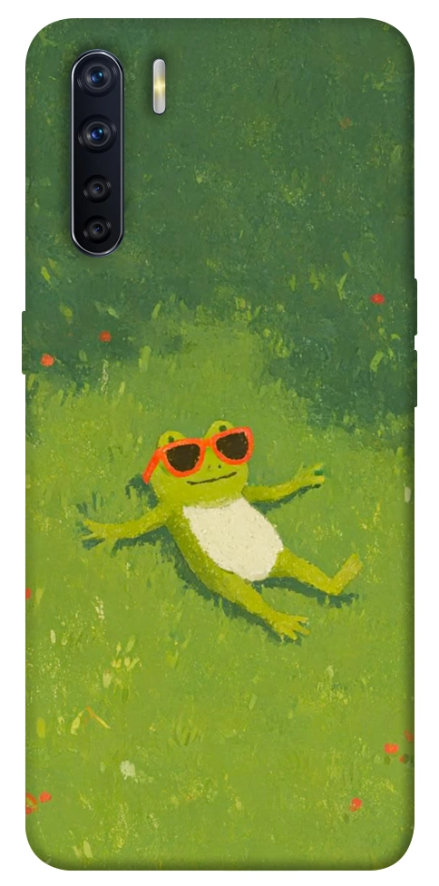 Чехол Лягушачий chill для Oppo A91
