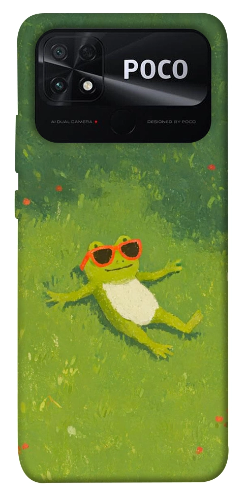 Чехол Лягушачий chill для Xiaomi Poco C40