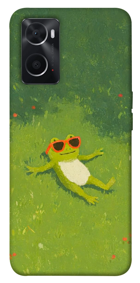Чехол Лягушачий chill для Oppo A76 4G