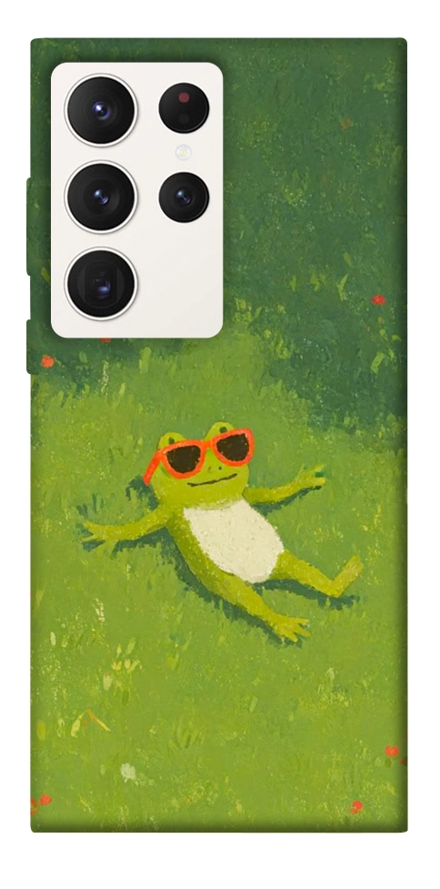 Чехол Лягушачий chill для Galaxy S23 Ultra