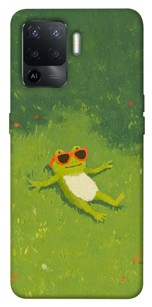 Чехол Лягушачий chill для Oppo Reno 5 Lite