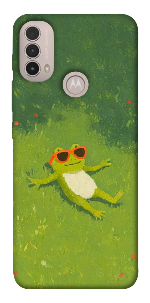 Чехол Лягушачий chill для Motorola Moto E40