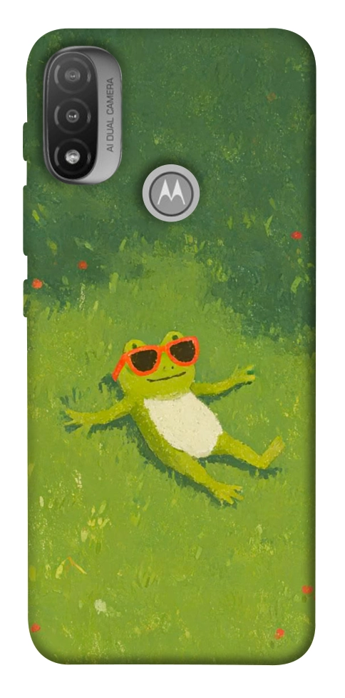 Чехол Лягушачий chill для Motorola Moto E20