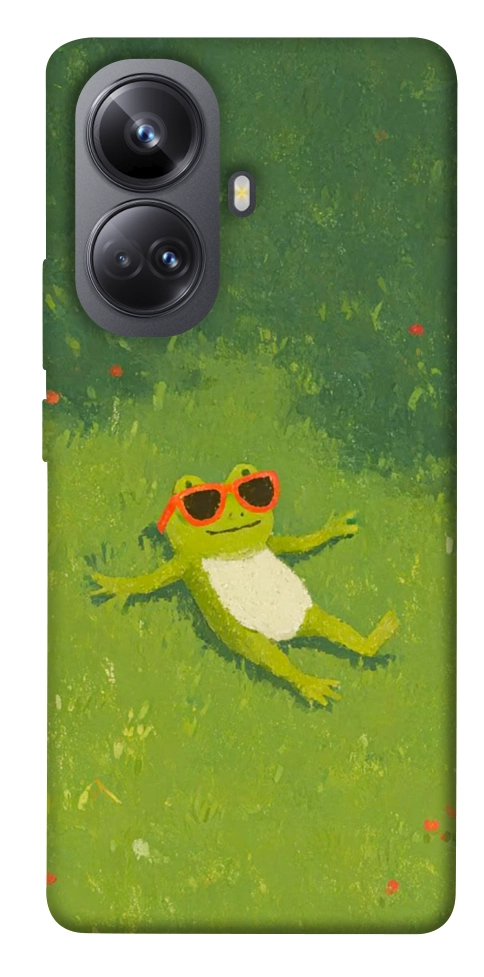 Чехол Лягушачий chill для Realme 10 Pro+
