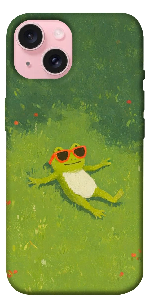 Чехол Лягушачий chill для iPhone 15